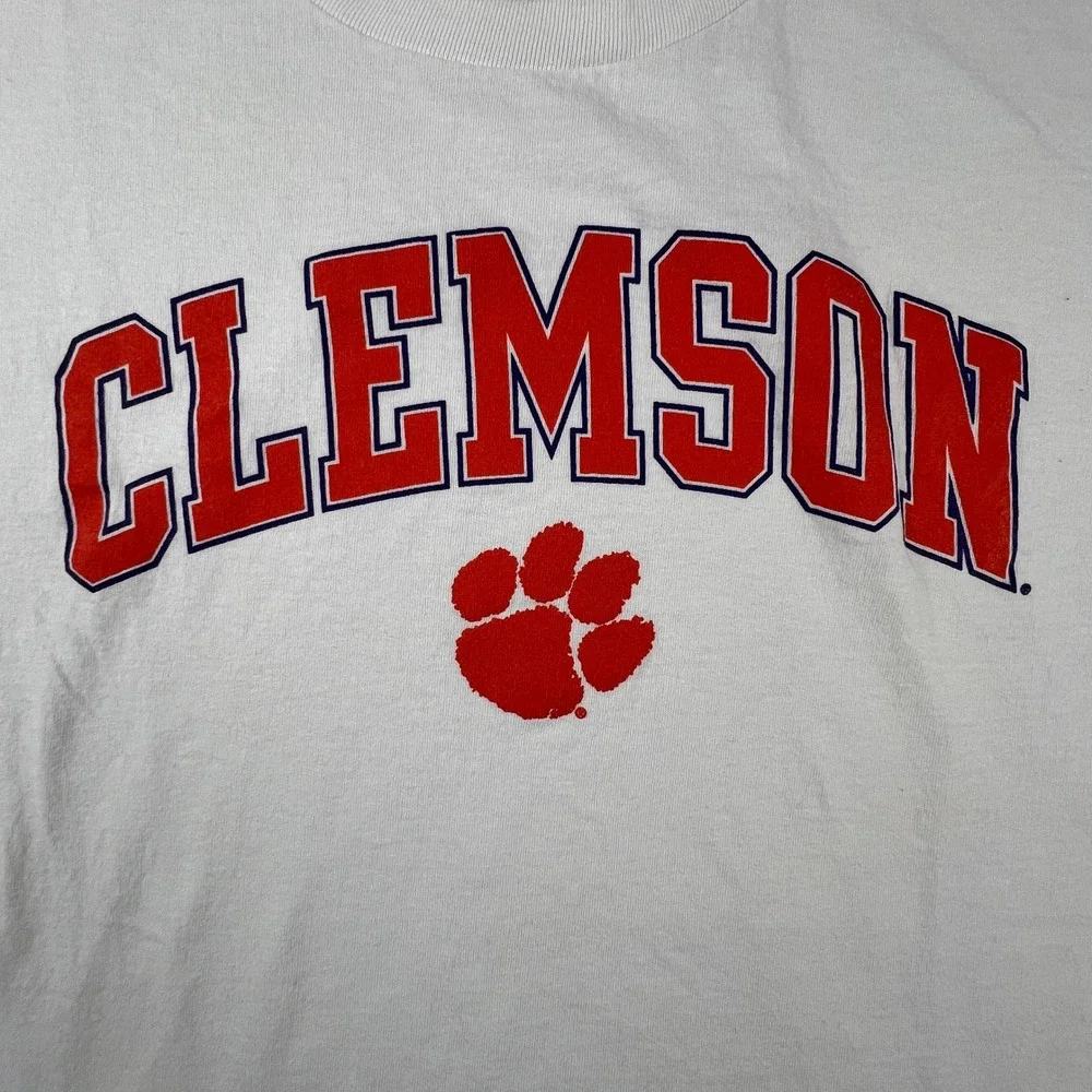 Champion T-Shirt Mens Large White Clemson Tigers‎ NCAA Collegiate Gameday Tee